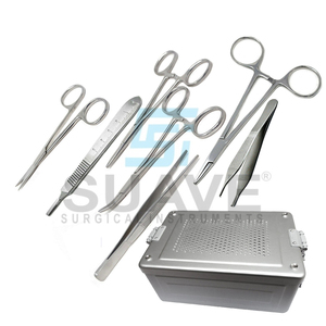 Reutilizar el kit de sutura de cirugía capaz, conjunto básico de sutura, instrumentos quirúrgicos de emergencia por SUAVE SURGICAL INSTRUMENTS - Product Image 1