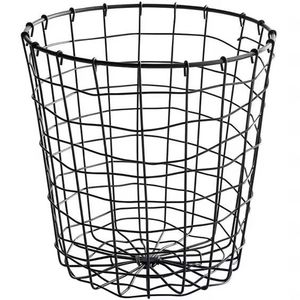 Metal <b>Wire</b> with Handle Black Mesh Dirty Clothes <b>Basket</b> Home <b>Storage</b> Mesh <b>Basket</b> - Product Image 1