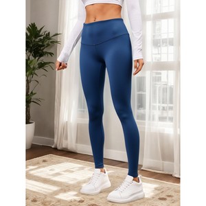 Pantaloncini da ginnastica sportivi da donna XXL a vita alta comodi ed eleganti in Spandex/Nylon per Yoga e Fitness - Product Image 3