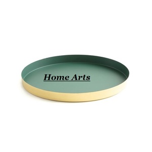 Juego de 3 bandejas de hierro de diseño simple para servir alimentos, de diferentes tamaños y colores, bandeja para servir alimentos, más vendida. - Product Image 5