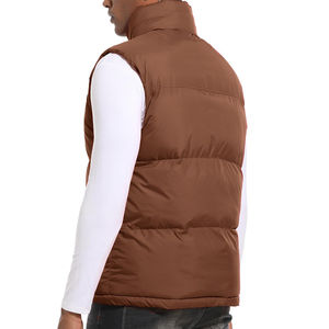 Chaleco Acolchado con Cremallera para Hombre, Estilo Casual, Transpirable, Ligero, de Lona, con Logotipo Personalizado, Ropa de Abrigo de Invierno, Anti-UV, con Relleno Térmico - Product Image 2