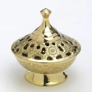 เครื่องหอมบาคูร์สีทองใหม่ดีไซน์แบบอาหรับเครื่องหอมมีลักษณะสวยงามมีคุณภาพระดับพรีเมียม - Product Image 4