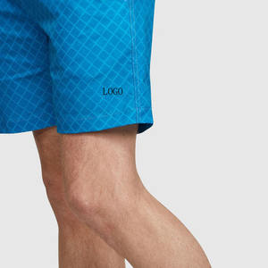 Logos sublimados de tela de malla ligera Cintura elástica con cordón 100% Poliéster Pantalones cortos para niños - Product Image 3