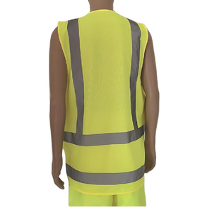 Hi Vis Factory Outlet Nouveau design Veste de sécurité réfléchissante avec plusieurs poches Gilet de sécurité réfléchissant blanc - Product Image 2