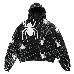 เสื้อฮู้ดผ้าฟลีซสำหรับผู้ชายโอเวอร์ไซส์ผ้าคอตตอน100% เปิดไหล่สำหรับฤดูหนาว - Product Image 6