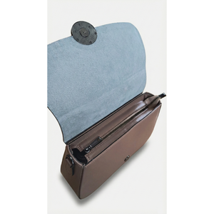 Bolso cruzado estructurado en cuero genuino Ruga - Hecho en Italia - 26005 - Product Image 3