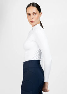 Haut d'équitation pour femmes, léger, respirant, tissu extensible qui évacue l'humidité, chemise d'équitation athlétique pour l'été - Product Image 5