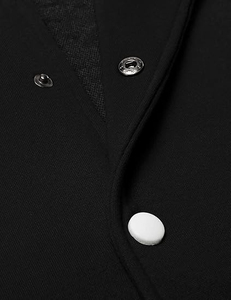 Chaqueta Universitaria para Hombre, Prenda Exterior Informal Clásica con Cuello Alto y Logotipo Frontal, 100% Lana, Ropa Urbana para Invierno y Uso Diario - Product Image 5