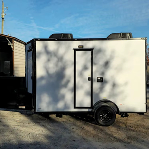 รถเทรลเลอร์อาหารแบบลากได้7 'x 12' พร้อมระบบติดตาม GPS สำหรับจัดเลี้ยงในเชิงพาณิชย์ - Product Image 1