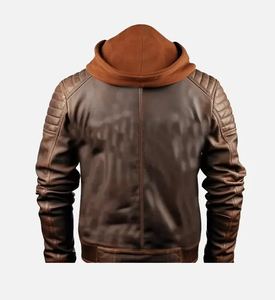 La chaqueta de invierno ajustada para hombre más vendida, diseño personalizado con características únicas de cuero - Product Image 2