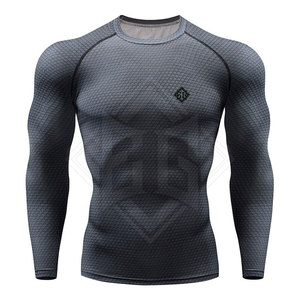 Camiseta Deportiva de Manga Larga, Ecológica, de Spandex/Poliéster, de Secado Rápido, para Deportes Acuáticos y Artes Marciales, con Logotipo Personalizado, Transpirable - Product Image 1