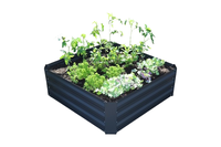 Flexibles Quadratisches Metall-Hochbeet Verzinkter Edelstahl für Zuhause und Garten Einfache Montage Moderne Anpassbare Farbe Pulverbeschichtet