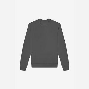Sudadera de Forro Polar Bordada de Invierno al por Mayor para Hombre, Manga Raglán, Cuello Redondo, Casual, Cómoda, Básica, Impermeable - Product Image 3