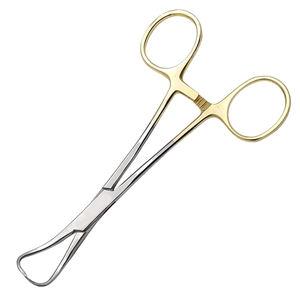 ที่หนีบผ้าขนหนู backforceps 5 "ชุบทอง - Product Image 1