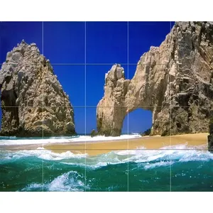 Azulejo contra salpicaduras de baño Ocean Coast #361, azulejo de pared Mural de Arte de cerámica para baño o cocina para decoraciones temáticas costeras - Product Image 1
