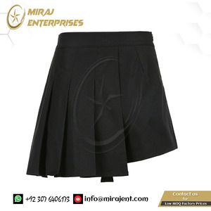 เอวสูงจีบกระโปรงกระโปรงผู้หญิงที่กําหนดเองกระโปรงมินิพร้อมสายรัด Garter Harajuku Street Y2k Emo E-Girl - Product Image 4