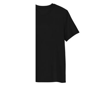 เสื้อยืดแขนสั้นผู้ชายไซส์ใหญ่ คุณภาพสูง ระบายอากาศได้ดี ปักโลโก้ได้ตามต้องการ สีดำ 220gsm ผ้าฝ้าย 100% - Product Image 3