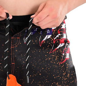 Short MMA imprimé aigle personnalisé de qualité supérieure SublimationQuick-Dry Fabric OEM Logo Support Velcro Waist MMA Shorts en meilleure vente - Product Image 4