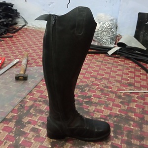 Bottes d'équitation en cuir véritable, bottes d'équitation équestre avec fermeture éclair YKK et semelle TPR, confortables et durables - Product Image 4