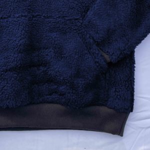 Sweats à capuche vierges Sherpa surdimensionnés d'hiver pour hommes les plus vendus du fournisseur de confiance 100% coton technique de teinture unie de haute qualité - Product Image 6