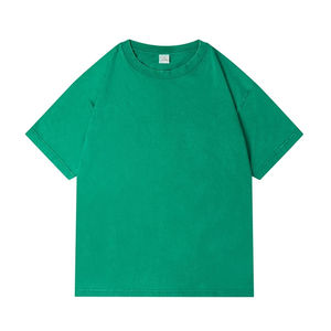 Fabricant OEM de luxe de haute qualité 100% coton 220 Gsm vierge goutte épaule séchage rapide Vintage lavé à l'acide surdimensionné tricoté - Product Image 1