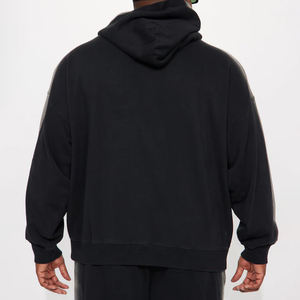 Sweat-shirt à capuche surdimensionné en molleton épais de coton brodé pour homme, qualité supérieure, grandes tailles, collection hiver OEM - Product Image 5