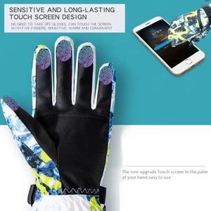 Gants de ski d'hiver pour hommes de haute qualité coupe-vent et imperméables au meilleur prix fabriqués à partir de cuir de qualité - Product Image 5