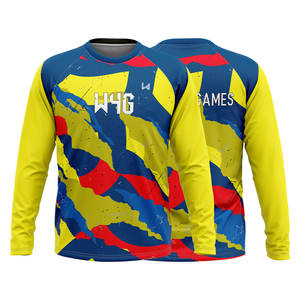 Maillot de compression personnalisé pour hommes, respirant, 100% polyester, léger, sans couture, avec logo à l'avant, coupe ajustée, motif solide - Product Image 4