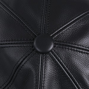 2025 nouveau Style hommes gavroche casquette plate 100% qualité supérieure en cuir de vachette véritable 8 panneaux Gatsby Ivy Golf Cabbie chapeau décontracté - Product Image 6
