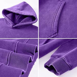 Sudadera con Capucha para Hombre, Estilo Vintage, Lavado Ácido, 100% Algodón, Diseño Desgastado, para Invierno, Hecho en Pakistán 2026, Alta Calidad - Product Image 3