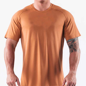 Camiseta de Alta Calidad para Hombre, 100% Algodón, Estilo Hip Hop, 180g, Talla Grande, Lavado Ácido, Diseño Sólido - Product Image 1