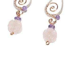 beGems Wholesale Twisted Floral <b>Earrings</b> <b>for</b> Women Elegant Jewelry - Product Image 2