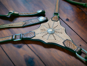 Más vendidos 100% cuero de vaca genuino de Argentina Western Rein logotipo personalizado diseño con cuentas ligero y elegante - Product Image 4