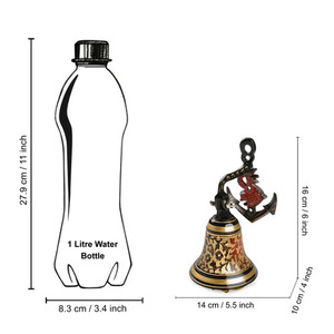Cast Iron <b>Door</b> Bell <b>Rustic</b> Finished Metal Hanging Courtyard Bell Wall Mounted Welcome Home <b>Door</b> Bell Home Decoration Suppliers - Product Image 5