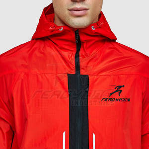 Chaqueta de entrenamiento con cremallera para hombre con base que absorbe la humedad y mangas cónicas para adaptarse a la chaqueta de jogging para hombre - Product Image 5
