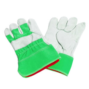 Guantes industriales de algodón resistentes canadienses de nuevo diseño Protección de trabajo de cuero de grano de Búfalo con guantes cómodos perforados - Product Image 6