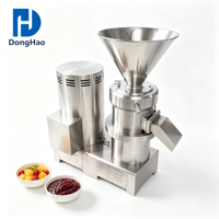 Machine à beurre de cacahuètes à petite échelle en acier inoxydable, moulin colloïdal de qualité alimentaire pour le broyage de pâte de sésame et de sauce chili