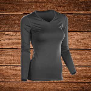 T-shirt de compression respirant en spandex/polyester pour femmes et hommes, manches longues, pour la salle de sport, la remise en forme, la musculation, l'entraînement - DECENT - Product Image 3