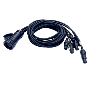 Cable de Extensión FCONNR Pro Stage SOCAPEX SOCO de 19 Pines a 6 Salidas, Cable de Alimentación Industrial para Instrumentación, PowerCon True1 Hembra - Product Image 3