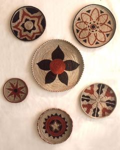 Cestas de pared tejidas naturales, cesta tejida colgante, algas marinas, decoración de ratán, macramé grande, decoración de Ramdan, arte redondo, Hotel - Product Image 5