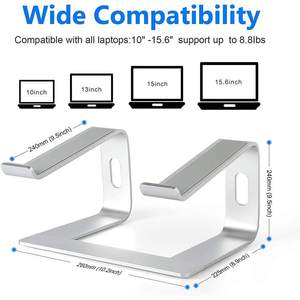 Soporte Ajustable para Portátil de Aluminio con Diseño Moderno, Color Personalizado, Instalación en Escritorio, Portátil, Convertible y Extensible - Product Image 6