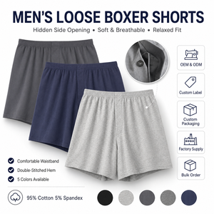 Boxers pour hommes de haute qualité, personnalisables avec logo jacquard, taille élastique, grandes tailles, sous-vêtements et boxers en modal pour hommes - Product Image 2