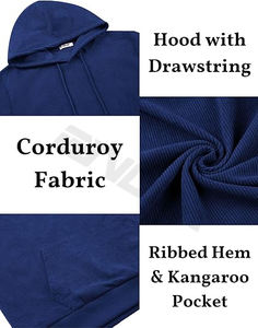 Sudadera con capucha térmica con aislamiento de algodón 100% para hombre, máxima calidez y moda para la temporada de primavera - Product Image 6