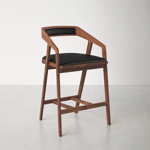 Chaise de bar moderne pour usage intérieur et extérieur avec structure en métal et repose-pieds pour restaurant, café, hôtel et mobilier de bar - Product Image 1