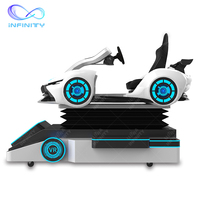 Gagner de l'argent avec une machine de jeu d'arcade VR 9D, plateforme de mouvement de réalité virtuelle, simulateur de course automobile VR, simulateur de conduite VR