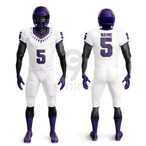 Kit de football américain pour les équipes scolaires avec maillot et logo Option de placement Kit de football américain - Product Image 6