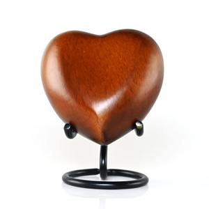 Urne en bois personnalisé pour la crémation des animaux domestiques, fait à la main, en forme de cœur, pour les cendres d'animaux - Product Image 2