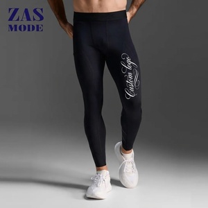 Nueva llegada al por mayor: Mallas deportivas de compresión para hombre, de alta elasticidad, resistentes a la decoloración y ecológicas, ideales para correr, baloncesto y gimnasio. - Product Image 1