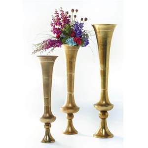 Floreros minimalistas de pedestal, floreros de suelo nórdico decorativos antiguos dorados, centros de mesa de boda, florero de Metal - Product Image 4