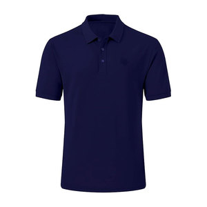 Polo en piqué de coton à manches courtes, coupe ajustée, fermeture à deux boutons, polo en piqué, chemise de golf tendance pour l'été - Product Image 4
